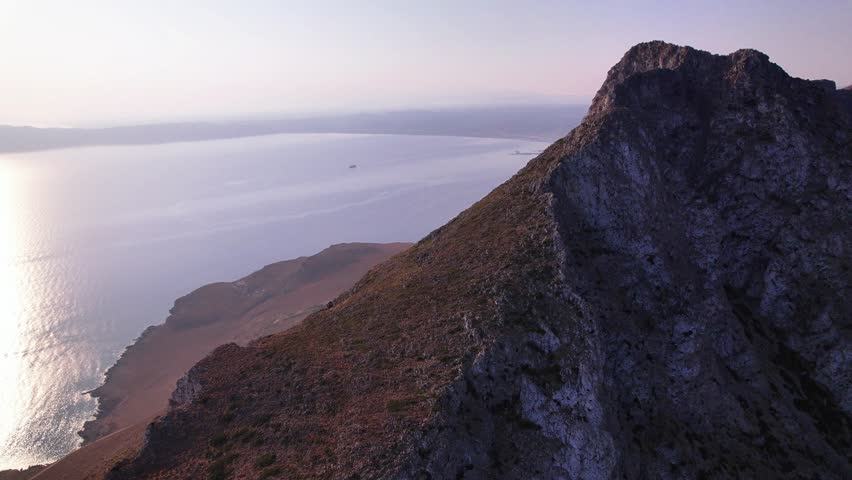 Aerial views of Crete, Greece with stunning landscapes and coastal beauty