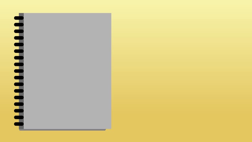 Open book animation then show green screen.  Simple animation to explain something, writing can be placed in an open book and video can be placed in the green screen area.