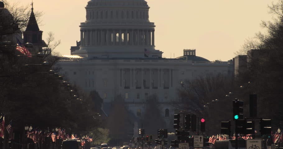 US Capitol Building Seen from Pennsylvania Avenue