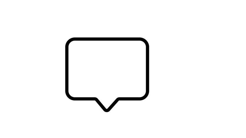 Animated black and white icon of a blocked user