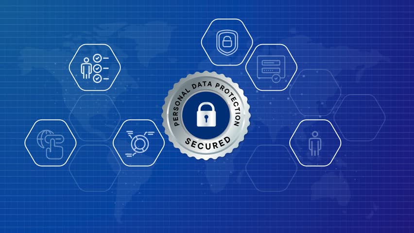 Personal data protection user database privacy policy cyber protected concept of confidentiality digital privacy - Powered by Shutterstock - Get 15% off with code: PIKWIZARD15