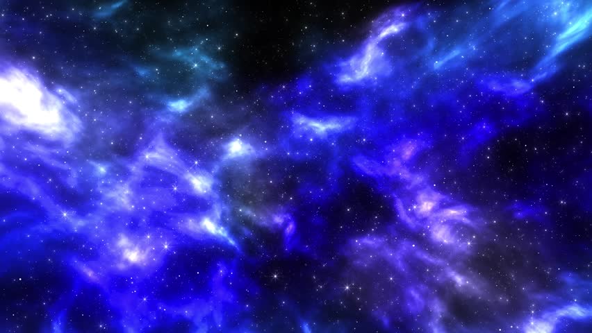Night sky traveling trough universe filled stars, nebulae galaxies Abstract Space background. fly fractal nebula planet clouds bright lighting universe Animation. For Titles, Intro, Logo Reveal Effect