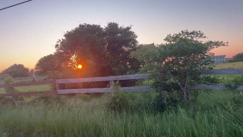 Sunsetting in Galveston bay area