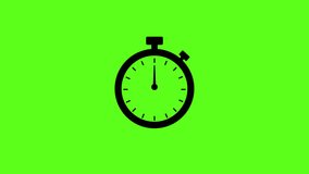 animation stopwatch on green screen or transparent background.animated Time transition on the chronometer. Empty to full Timer sign on chroma key - Powered by Shutterstock - Get 15% off with code: PIKWIZARD15