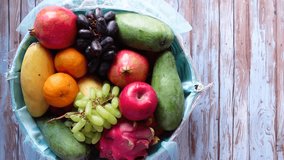 A colorful assortment of fresh fruits arranged in a basket for enjoyment - Powered by Shutterstock - Get 15% off with code: PIKWIZARD15