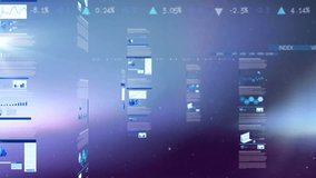 Floating holographic pie charts hovering in 3D space, displaying glowing data panels and icons. Futuristic, technology, data, visualization, interface, digital, abstract - Powered by Shutterstock - Get 15% off with code: PIKWIZARD15