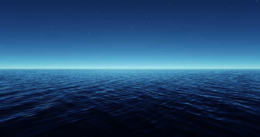 Wave sea beach and night sky with stars abstract background. Nature and summer concept. 3d render.	