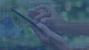 Mature woman hands tapping smartphone outdoors, showing animated finance network nodes and metrics. Technology, connectivity, innovation, financial, digital, network, outdoor - Powered by Shutterstock - Get 15% off with code: PIKWIZARD15