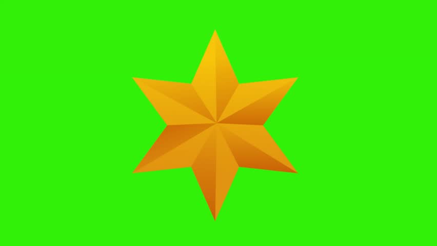 Golden Star on Green Canvas: A radiant gold star against a vibrant green background. The star, symbolizing achievement and aspiration, glows against its backdrop. The perfect design element.