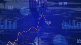 Female skateboard rider gliding along park path, overlaying financial line graphs and bar charts. Urban, activity, vibrant, fitness, mobility, technology, recreational - Powered by Shutterstock - Get 15% off with code: PIKWIZARD15