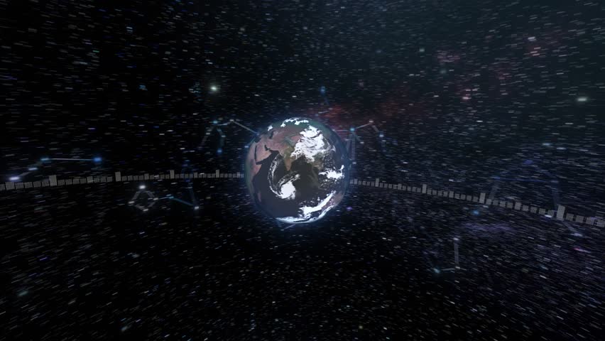 Planet Earth facing the celestial sphere in which groups of visible fixed stars, forms perceived outlines and patterns, representing the zodiac constellations.
