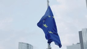 European union flag waving in the wind in frankfurt - Powered by Shutterstock - Get 15% off with code: PIKWIZARD15