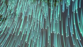 Couple exploring digital art exhibition with hanging LED light strands in technology showcase. Abstract, immersive, futuristic, nightlife, technology, installation, ambient - Powered by Shutterstock - Get 15% off with code: PIKWIZARD15