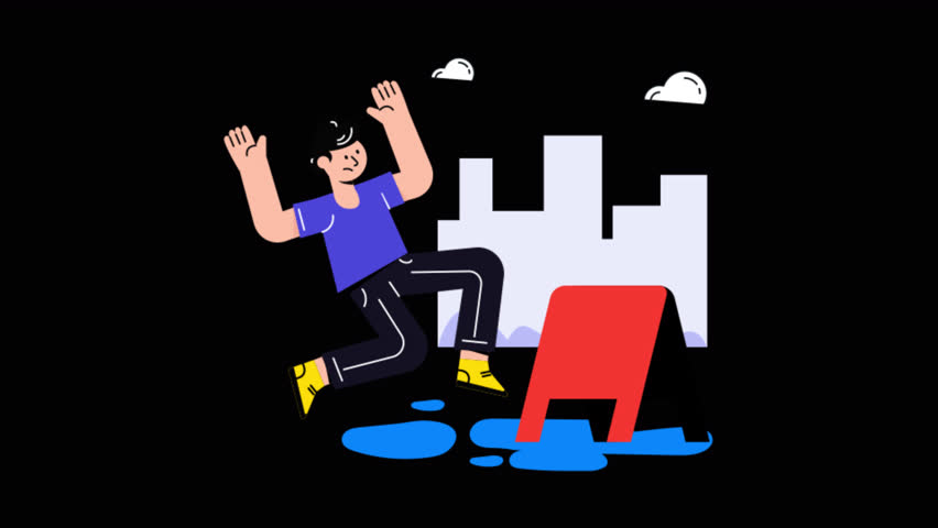 Error 404 Connection  Motion Graphic Rendering with Transparent Alpha Channel