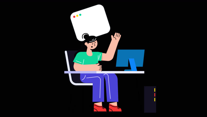 Error 404 Connection  Motion Graphic Rendering with Transparent Alpha Channel