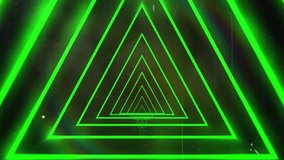 Blue gray chat bubbles floating through neon green triangle tunnel, creating digital composition. Futuristic, cyber, technology, communication, network, abstract, vibrant - Powered by Shutterstock - Get 15% off with code: PIKWIZARD15