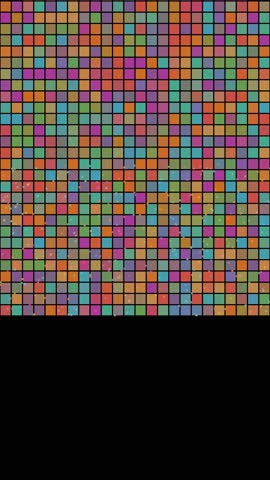 harmonic rotation of gradient squares vertical