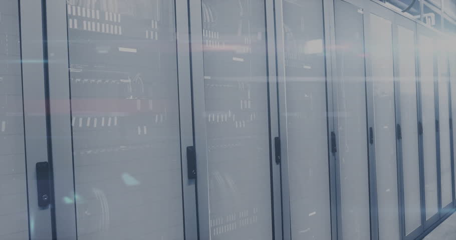 Digital notification bubble floating above server cabinets, showing 173,317 likes in 3D render. Technology, data center, networking, digital, modern, infrastructure, cybersecurity