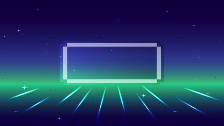 Press Start Retro Video Game Background. Abstract grid background for retro digital video game screen. - Powered by Shutterstock - Get 15% off with code: PIKWIZARD15