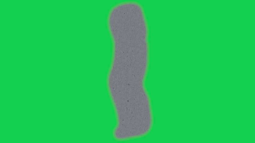 Cartoon tornado swirl on green screen, ideal for chroma key, explainer videos, weather animation, nature content, and stock creative projects with easy chroma key removal.