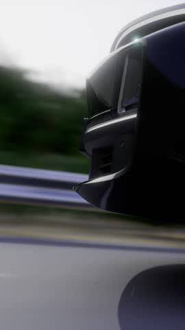 Close-up of a car wheel on the road