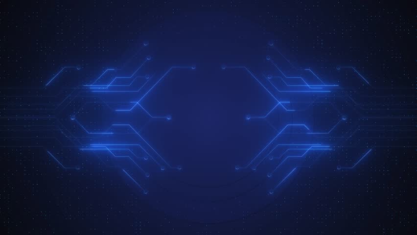 Abstract shapes forming circuit board design Technology, digital, futuristic, network, electronic, cyberspace circuit board. Digital technology background. copy space for text or logo. Development 3D