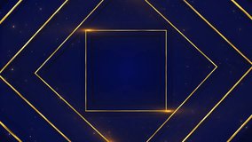 4k Abstract luxury black dark blue gradient backgrounds lines, animated golden metallic stripes Elegant ribbon backdrop luxury sparkling particles layer stardust galaxy floor award ceremony event - Powered by Shutterstock - Get 15% off with code: PIKWIZARD15