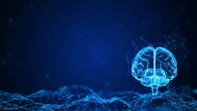 Futuristic human brain scan technology. AI Artificial intelligence digital brain bid deep learning machine. , cyber big data mining scan hologram data processing. Microchip over AI Brain Deep Learning - Powered by Shutterstock - Get 15% off with code: PIKWIZARD15