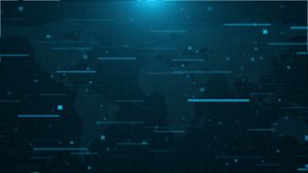 World map Futuristic user interface HUD Visual Earth Economy, Financial Connections Across Asia Charts, Graphs, And Social Media. cyber technology concept with dark and grain processed 3D 4K - Powered by Shutterstock - Get 15% off with code: PIKWIZARD15