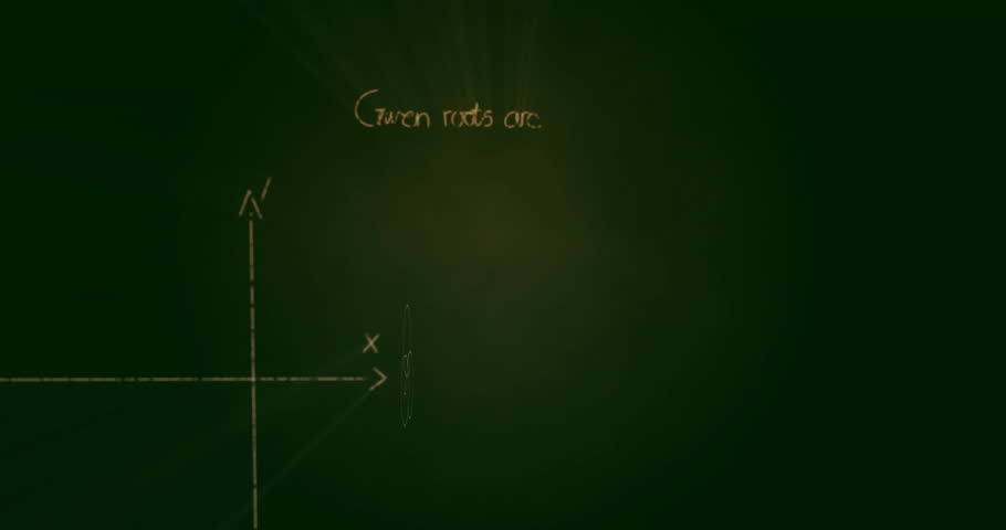 Chalkboard-style display showing algebraic formulas, graphs, code snippets and chart lines moving. Educational, data visualization, digital interface, analytics, scientific, infographic, corporate