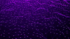 Futuristic visualization of neural network with purple particles and connections. Abstract digital structure, artificial intelligence and data processing. - Powered by Shutterstock - Get 15% off with code: PIKWIZARD15