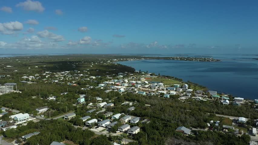 Drone flyover of downtown Key West