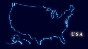 USA Map abstract animation 4k - Powered by Shutterstock - Get 15% off with code: PIKWIZARD15