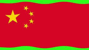 Candlestick graph fluctuates over Chinese flag backdrop, illustrating economic trends with vibrant red and green colors - Powered by Shutterstock - Get 15% off with code: PIKWIZARD15