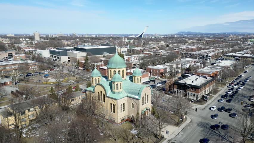 Ukrainian Orthodox Cathedral of Sainte Sophie. Montreal, Canada.