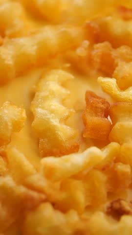 Enjoy Golden Crinkle Cut Fries served with a delicious Cheddar Cheese Sauce