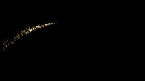Comet tail, shooting star, Christmas star, glittering meteor trail isolated on black background. - Powered by Shutterstock - Get 15% off with code: PIKWIZARD15