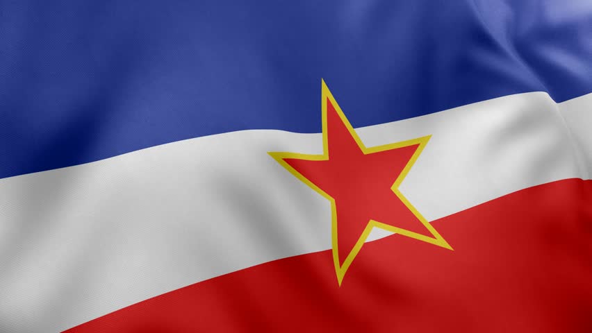 Yugoslavia Flag - Close up, 3d Render