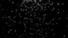 Super Slow Motion Shot of Air Bubbles Rising up, Isolated on Black Background at 1000fps. - Powered by Shutterstock - Get 15% off with code: PIKWIZARD15