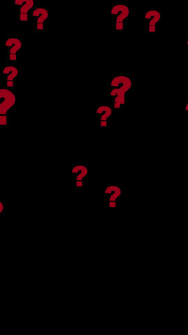 Falling Question Mark On Transparent Background