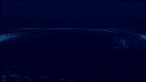 Abstract circular particle wave. Sound waves vibration. Futuristic dot wave. Abstract technology background. Big data visualization. 3d rendering. 4k animation. 3D Illustration - Powered by Shutterstock - Get 15% off with code: PIKWIZARD15