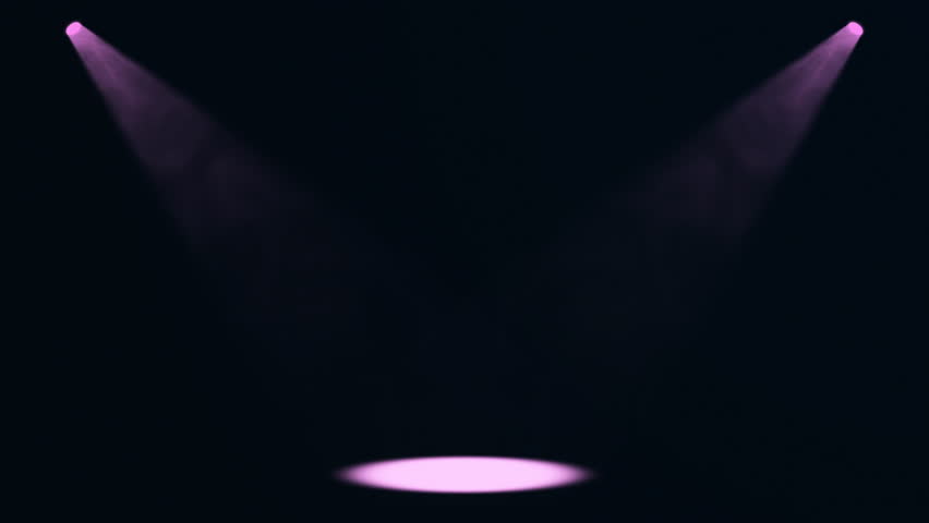 Stage Spotlight Background Animation. Realistic light beams and smoke in dark scene. Perfect for concert intro, logo reveal, music video, theater stage, or dramatic event promo. Loop ready.