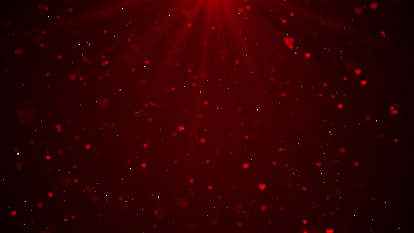 Valentines day heart background, glowing shiny red hearts, love marriage concept, and love 3D animation, shiny and glitter hearts, glowing particles and bokeh, marriage concept, gradient background
