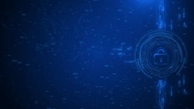 Digital Cybersecurity Protection Encrypted Data cybersecurity, padlock Data protection, cyber threats. Padlock of Cyber Security Technology Global Network Digital Data Protection, Future Background 3D - Powered by Shutterstock - Get 15% off with code: PIKWIZARD15