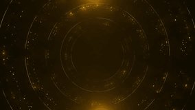 Christmas Golden circle round frame glitter shiny luxury copy dust black background animation, fashion copy space motion design element. award ceremony event Christmas Golden circle round frame Portal - Powered by Shutterstock - Get 15% off with code: PIKWIZARD15