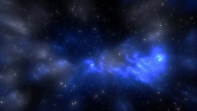 4K flying through clouds star field open space nebulae stars. Cosmic moving glowing stars novae. 4k Stars Blue Nebula In Space. Galaxy exploration through outer space towards glowing milky way galaxy - Powered by Shutterstock - Get 15% off with code: PIKWIZARD15