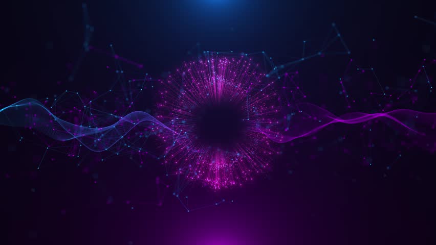 Futuristic hologram HUD circle interfaces Digital data network technology network. science layout. Sci-Fi AI artificial intelligence data mining circuit board deep learning innovation automation brain