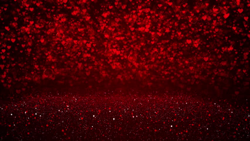 Heart light background heart particle light filling Love, wedding, Valentine's Day. love marriage motion concept. Romantic animation for St. Mother's day, Wedding anniversary invitation e-card 3D 4K