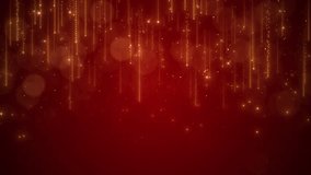 4K Red Bokeh lights. Holiday motion background. Luxury magical stardust sparkling particles award ceremony event, Digital Art Modern. 3D Particles event awards trailer titles cinematic concert openers - Powered by Shutterstock - Get 15% off with code: PIKWIZARD15