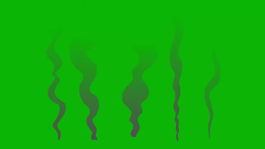 Smoke, Smoke Elements motion graphics, fog, steam effects, wind, blast, Cartoon smoke explosion on a green screen. Cartoon Smoke transition animation with key color. Chroma key, 4K video